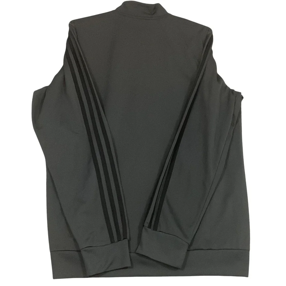 Adidas Mens Essentials Warm-Up Track‎ Jacket Carbon Grey Black H46103 Size L
